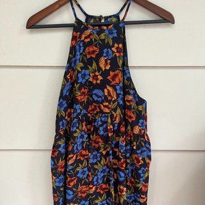 Boutique Sunflower Print Babydoll Dress